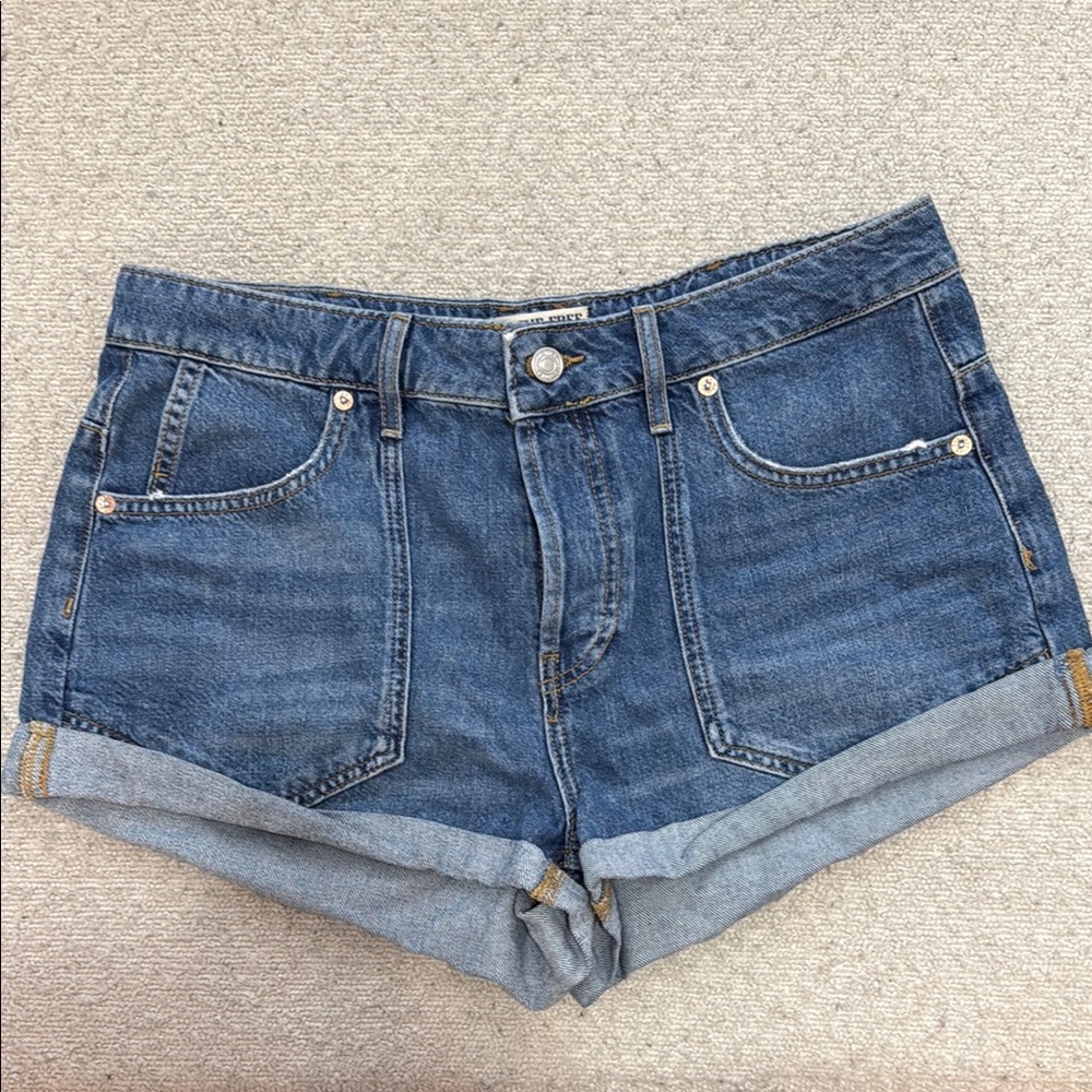 Free People We The Free denim shorts size